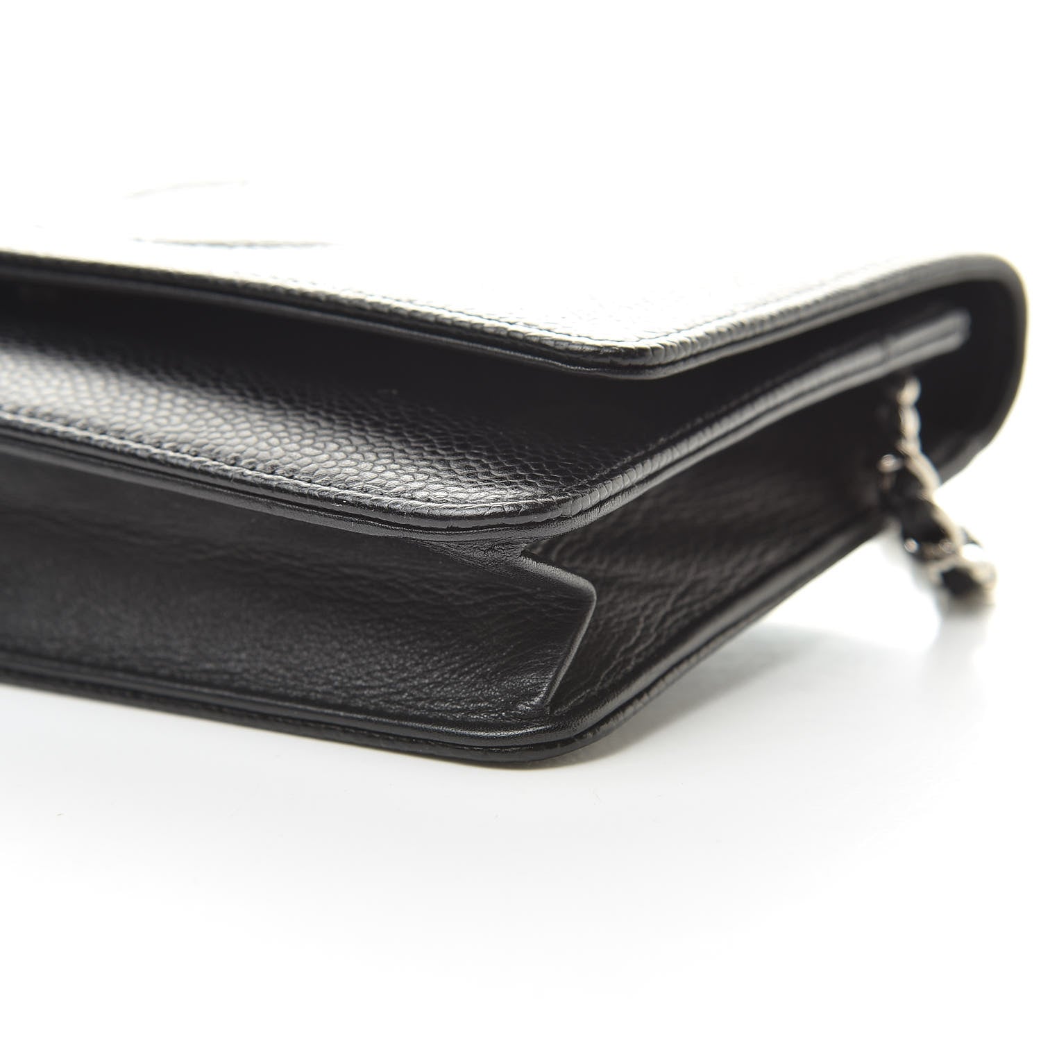 Chanel Caviar Timeless CC Wallet On Chain WOC Black 11 of 12