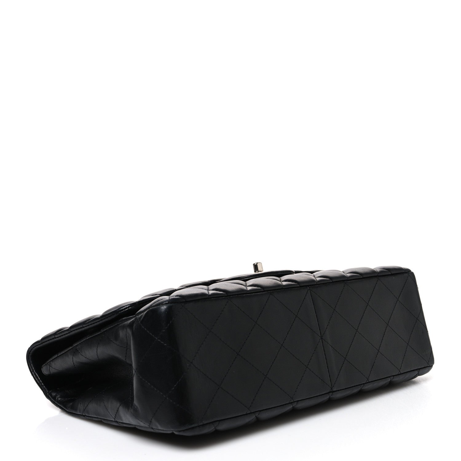 Chanel Lambskin Quilted Jumbo Single Flap Black 4 of 10
