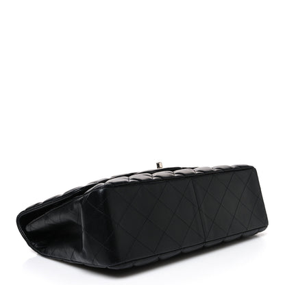 Chanel Lambskin Quilted Jumbo Single Flap Black 4 of 10