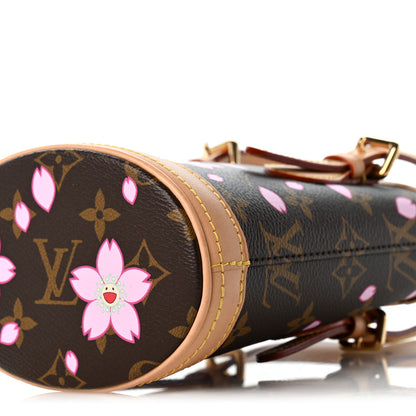 Louis Vuitton LV X TM Monogram Cherry Blossom Nano Bucket Sakura Brown 9 of 10
