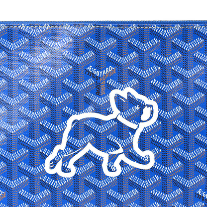 Goyard Goyardine Senat Pochette MM Sky Blue 7 of 9
