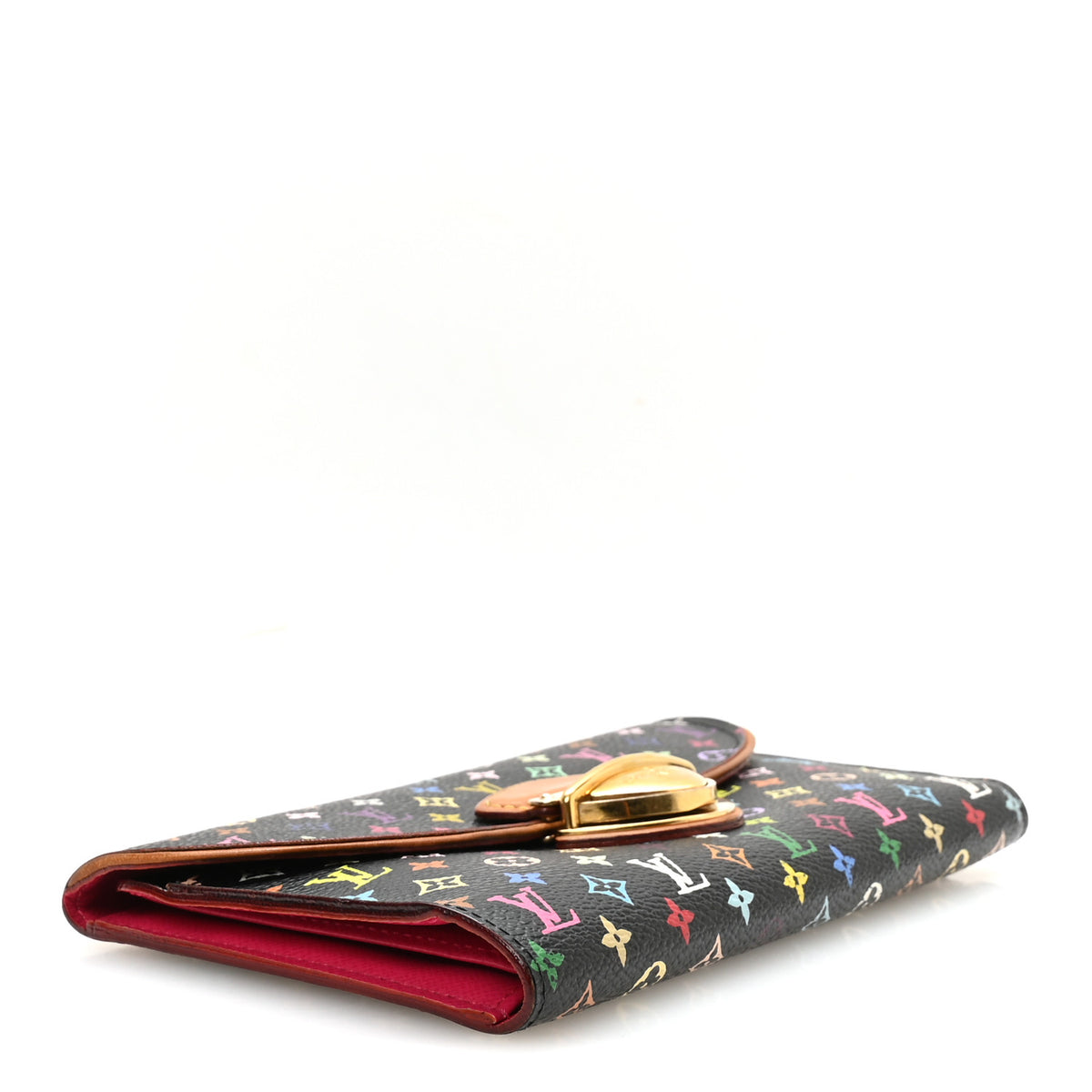 Louis Vuitton Monogram Multicolor Eugenie Wallet Black Grenade 4 of 7