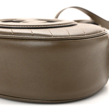 Gucci Sakai Be Green Calfskin Diagonal Stitched Mini Blondie Shoulder Bag Craclet Brown 9 of 9
