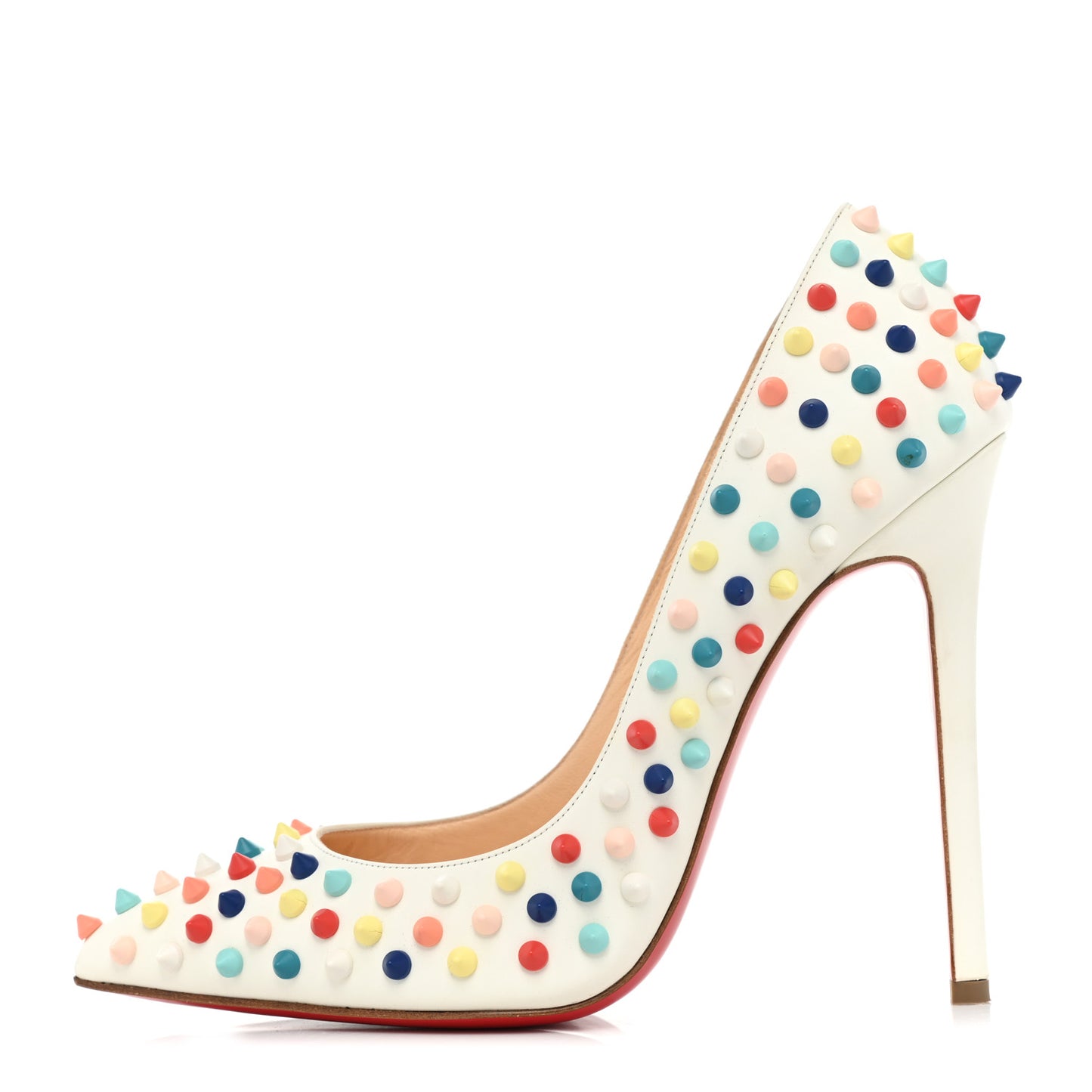 Gomme Pigalle Spikes 120 Pumps 40 White Multicolor