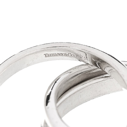 Tiffany Sterling Silver Interlocking Ring 53 6.5 4 of 4