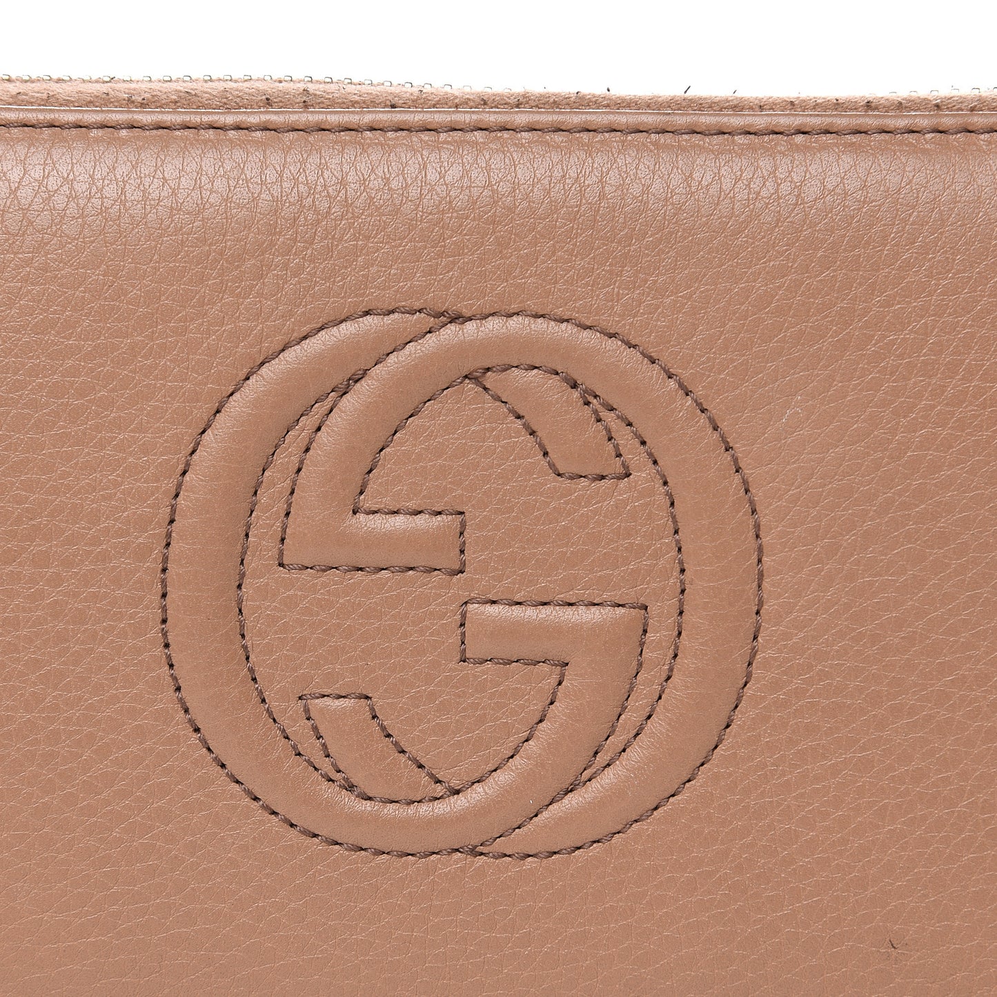 Calfskin Soho Zip Around Wallet Camelia