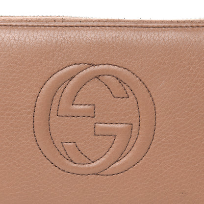 Gucci Calfskin Soho Zip Around Wallet Camelia 14 of 14