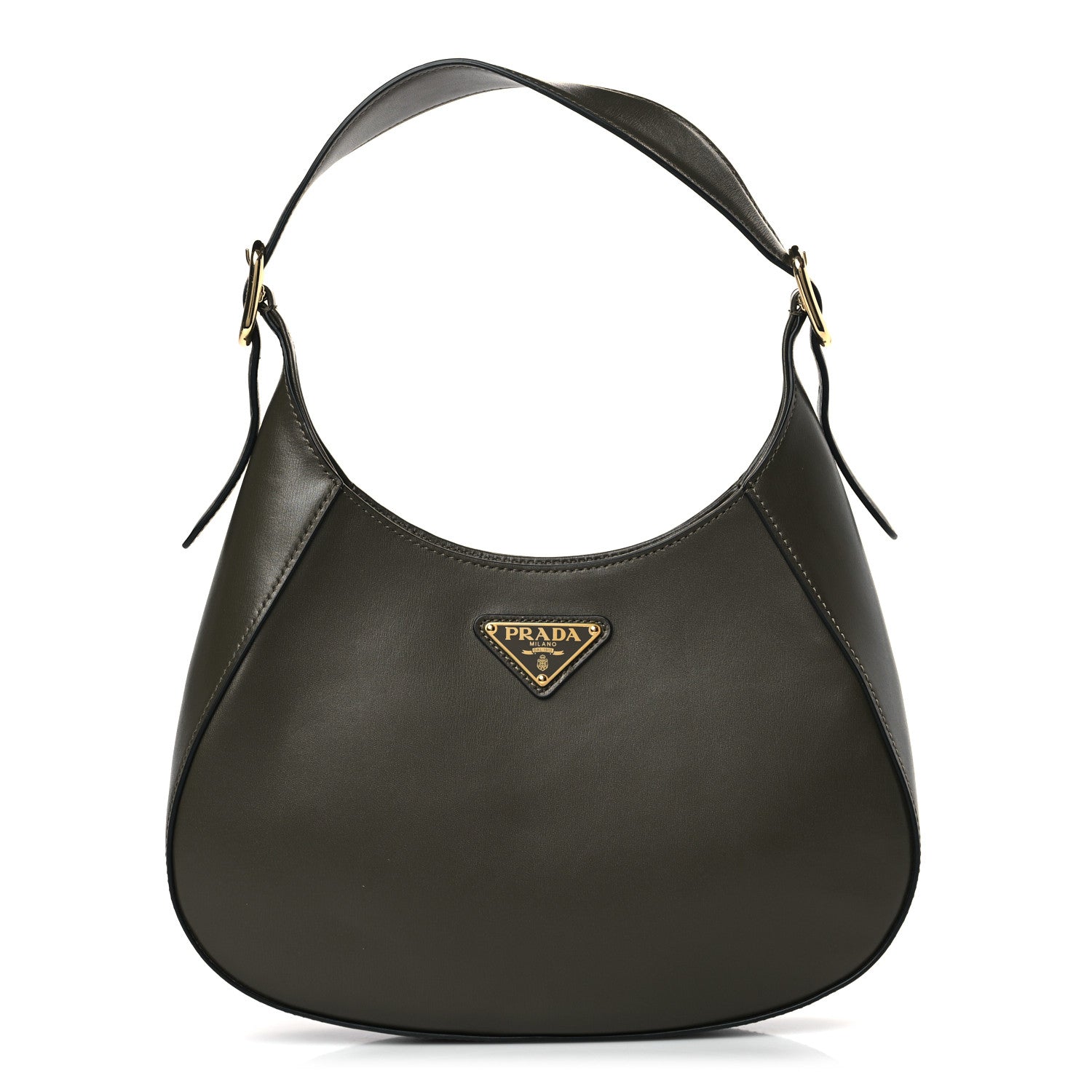 Prada Box Calfskin Shoulder Bag Militare 1 of 8