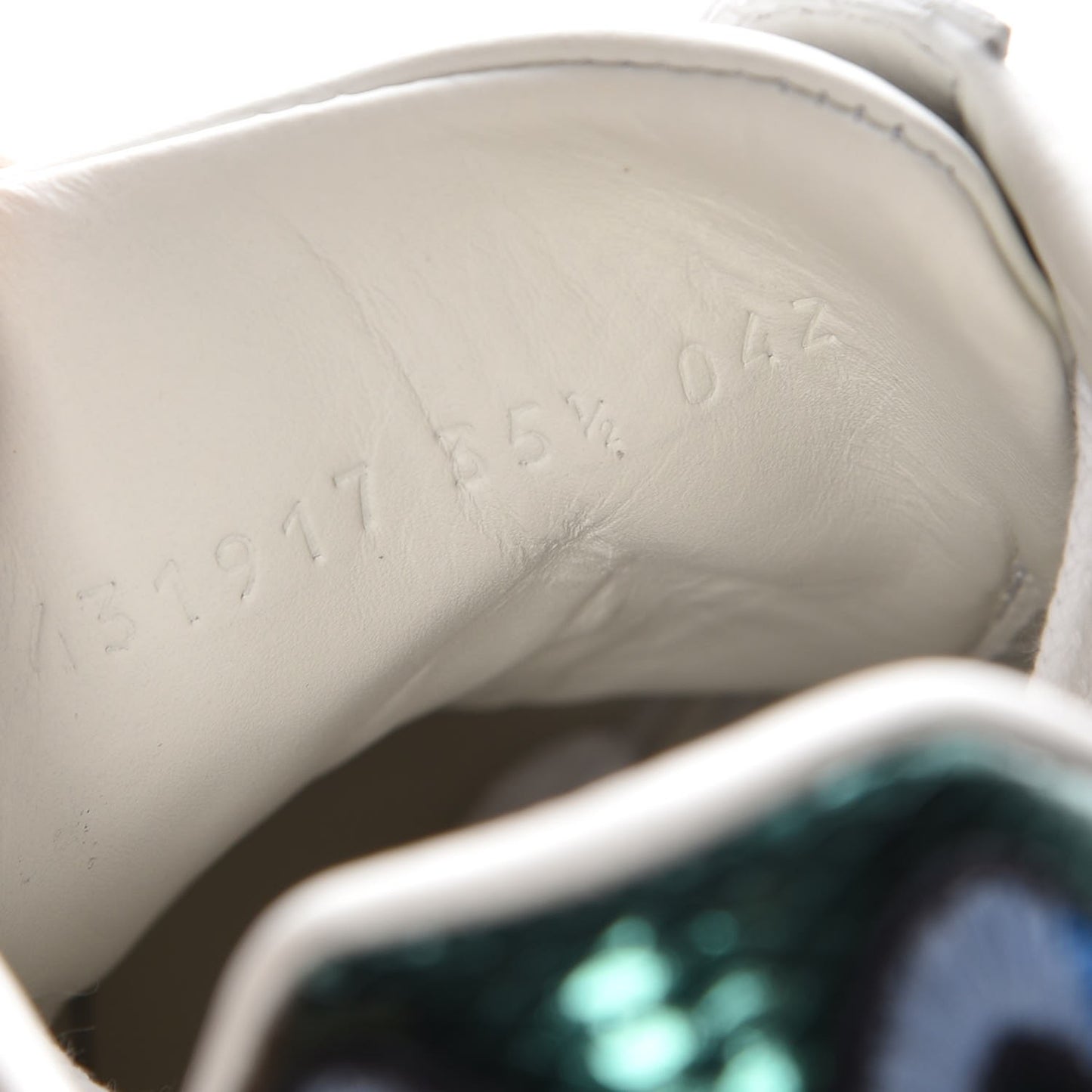 Calfskin Web Floral Embroidered Ace Sneakers 35.5 White