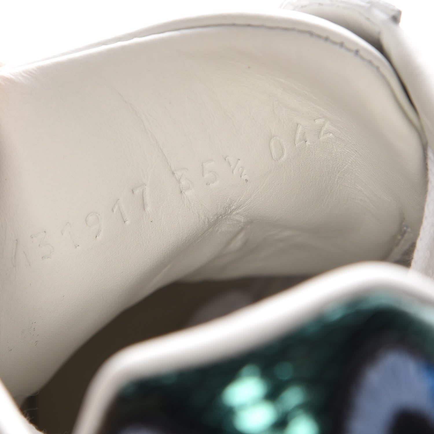 Gucci Calfskin Web Floral Embroidered Ace Sneakers 35.5 White 8 of 9