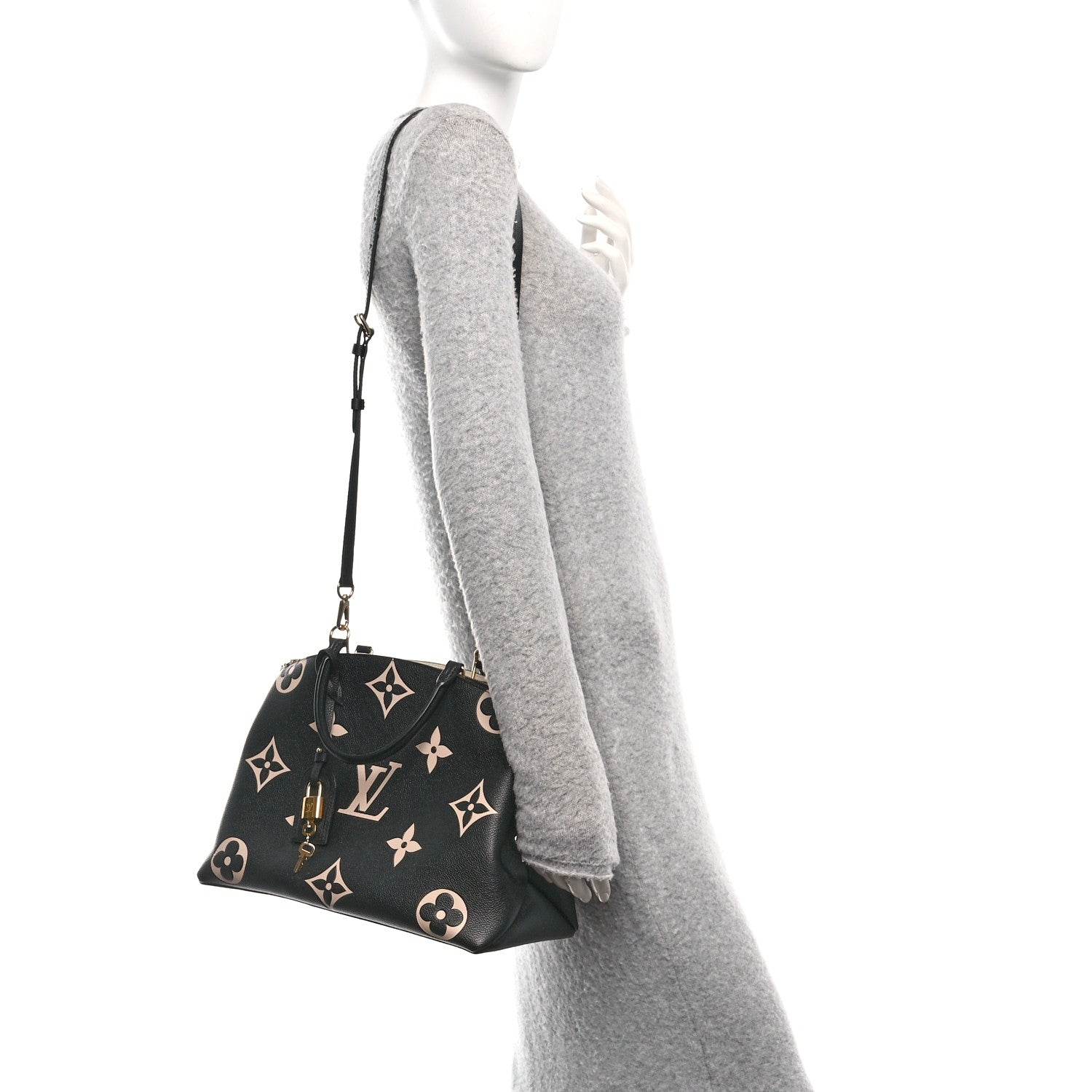 Louis Vuitton Empreinte Monogram Giant Grand Palais Black Beige 2 of 9