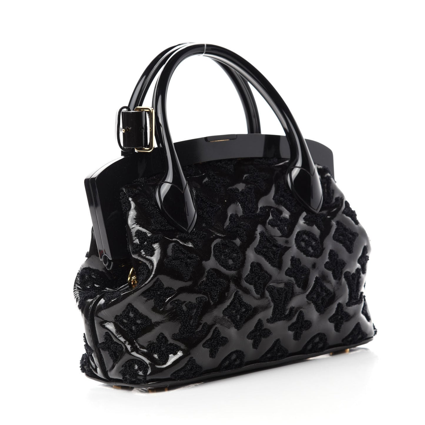 Patent Lambskin Fascination Lockit BB Frame Black