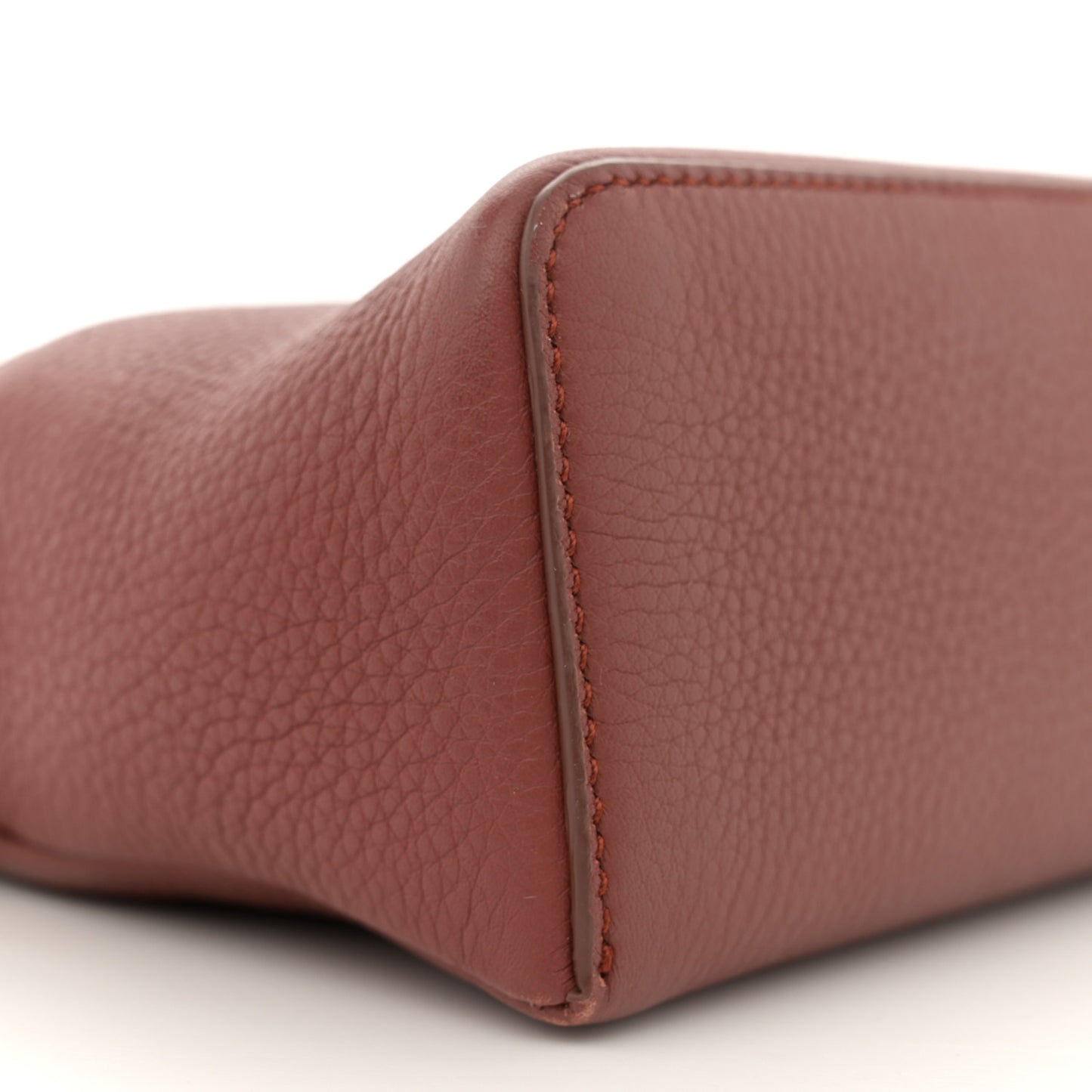 Grained Calfskin L19 Extra Pocket Pouch Kummel