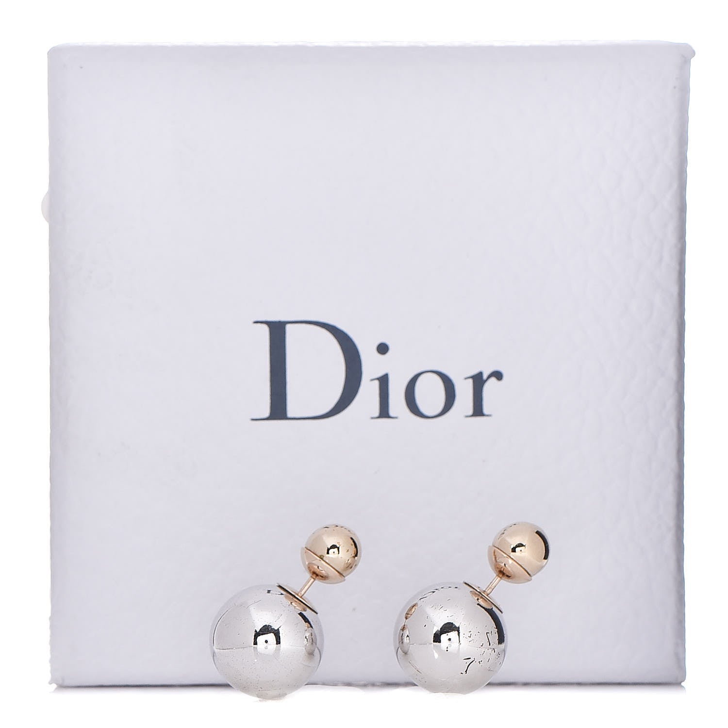 Christian Dior Mise En Dior Tribal Earrings Gold Silver 5 of 5