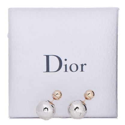 Christian Dior Mise En Dior Tribal Earrings Gold Silver 5 of 5
