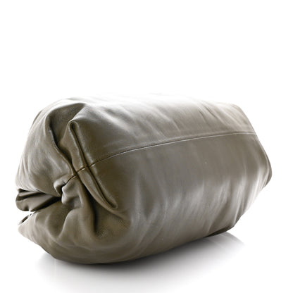 Bottega Veneta Smooth Butter Calf The Pouch Oversized Clutch Kaki Fondent 4 of 7