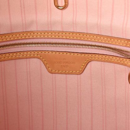 Louis Vuitton Damier Azur Delightful MM Rose Ballerine 5 of 8