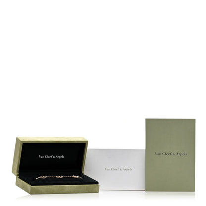 Van Cleef & Arpels 18K Yellow Gold 5 Motifs Guilloche Vintage Alhambra Bracelet 5 of 5