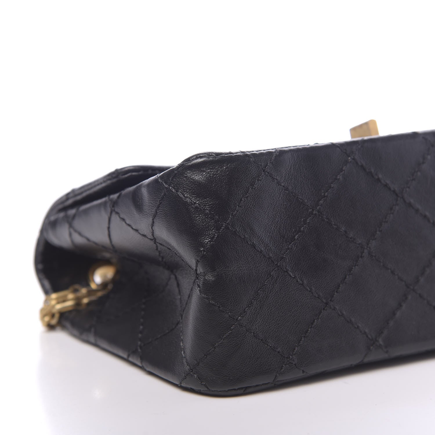 Chanel Aged Calfskin Quilted 2.55 Reissue Mini Flap Black 8 of 11