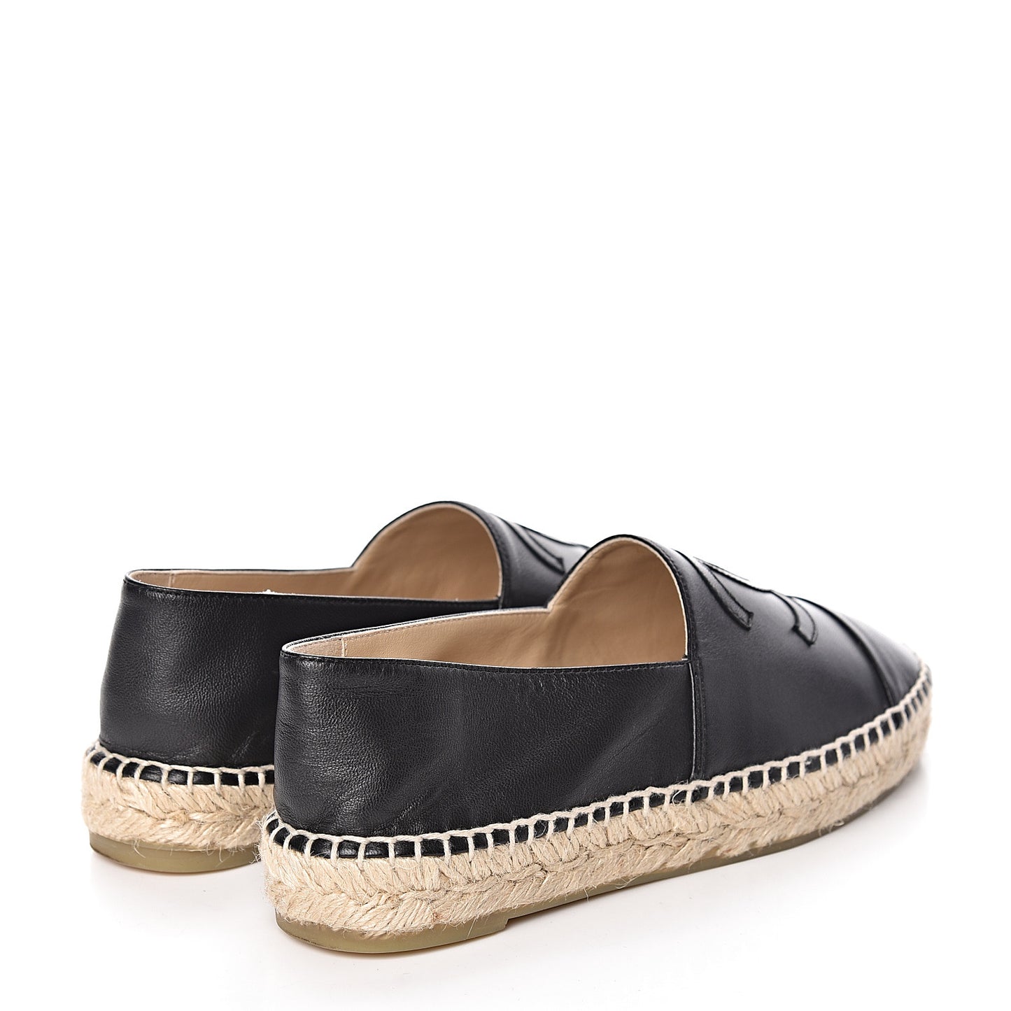 Lambskin CC Espadrilles 36 Black