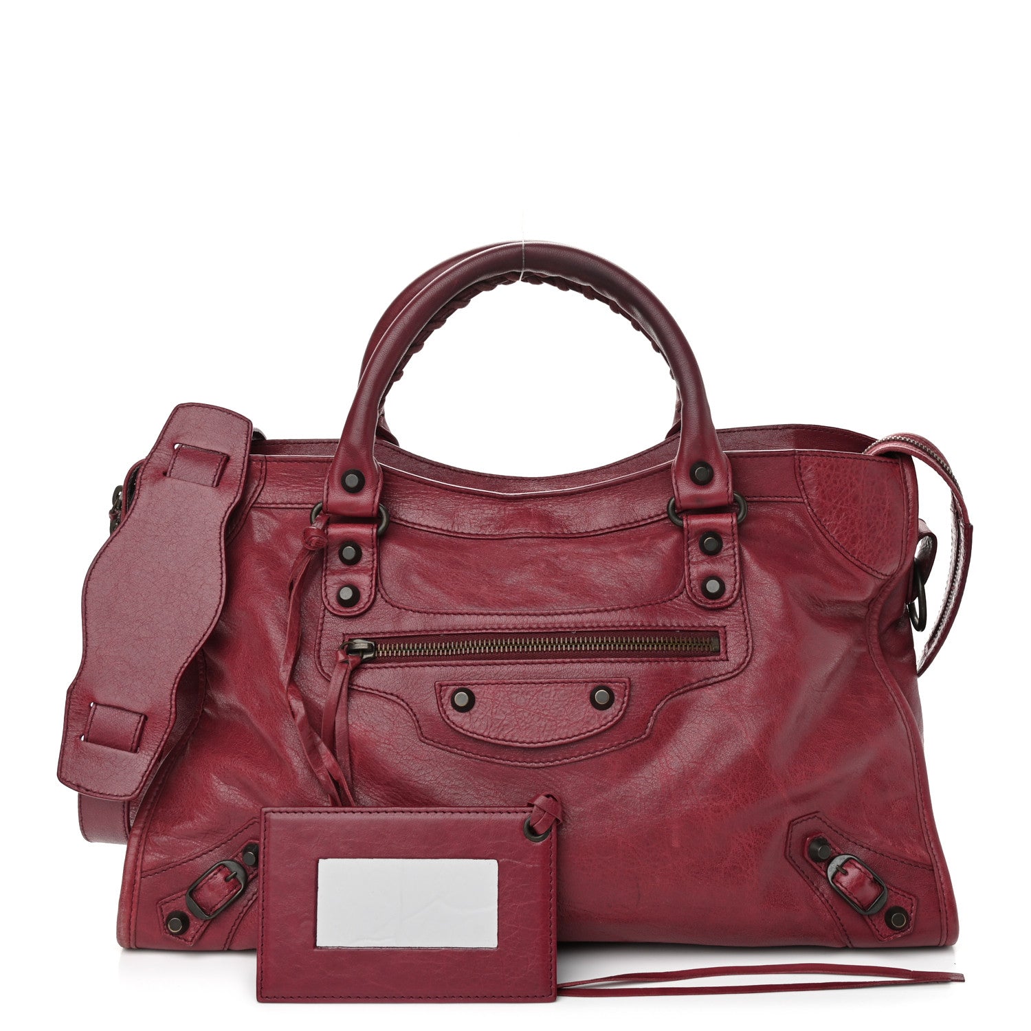 Balenciaga Agneau Classic Hardware City Cassis 1 of 10