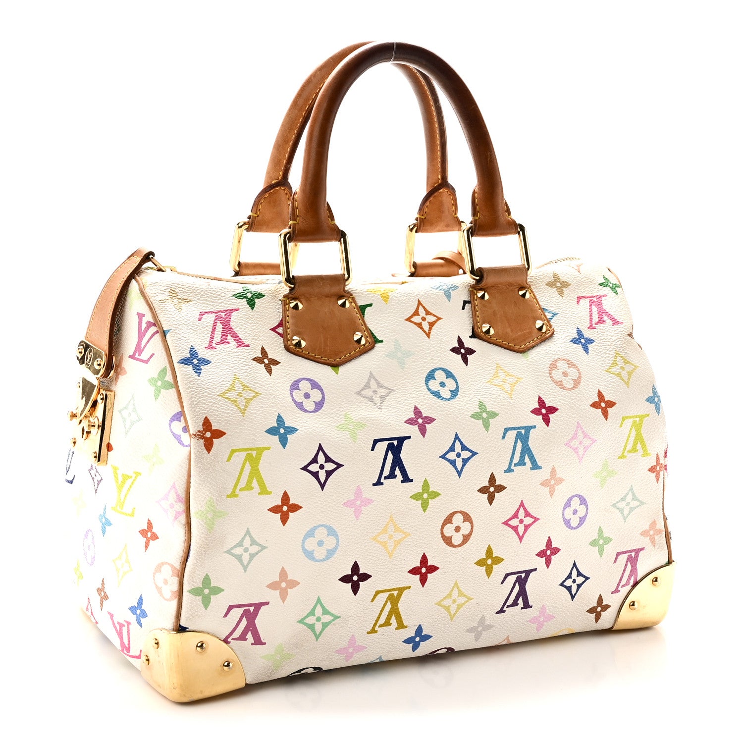 Louis Vuitton Monogram Multicolor Speedy 30 White 3 of 11