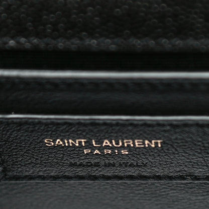 Saint Laurent Grain De Poudre Small Classic Monogram Kate Tassel Satchel Black 8 of 10