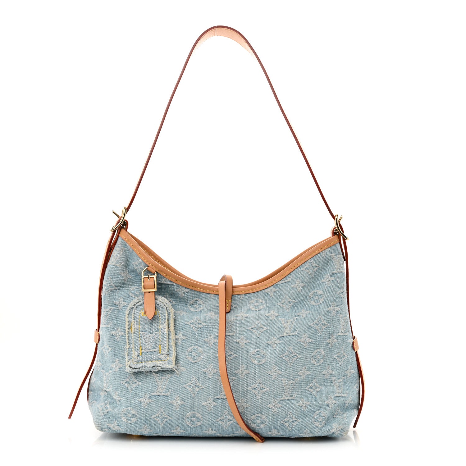 Louis Vuitton Monogram Denim CarryAll PM Sky Blue 1 of 11
