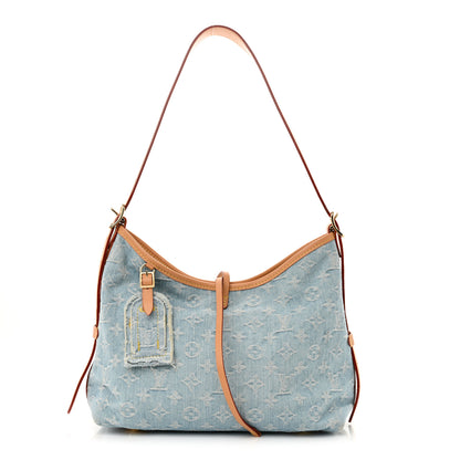 Louis Vuitton Monogram Denim CarryAll PM Sky Blue 1 of 11