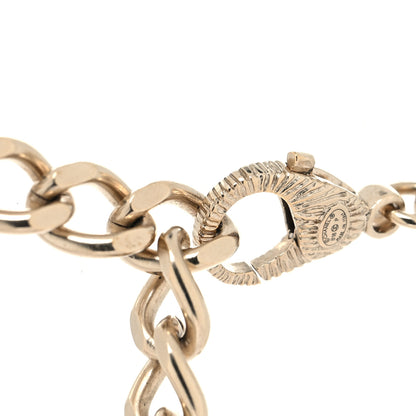 Chanel Crystal Chain CC Necklace Gold 4 of 5