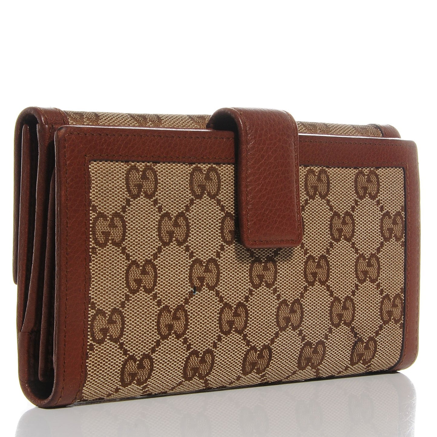 Monogram Cellarius Calfskin Bella Continental Wallet Beige Ebony Cuir