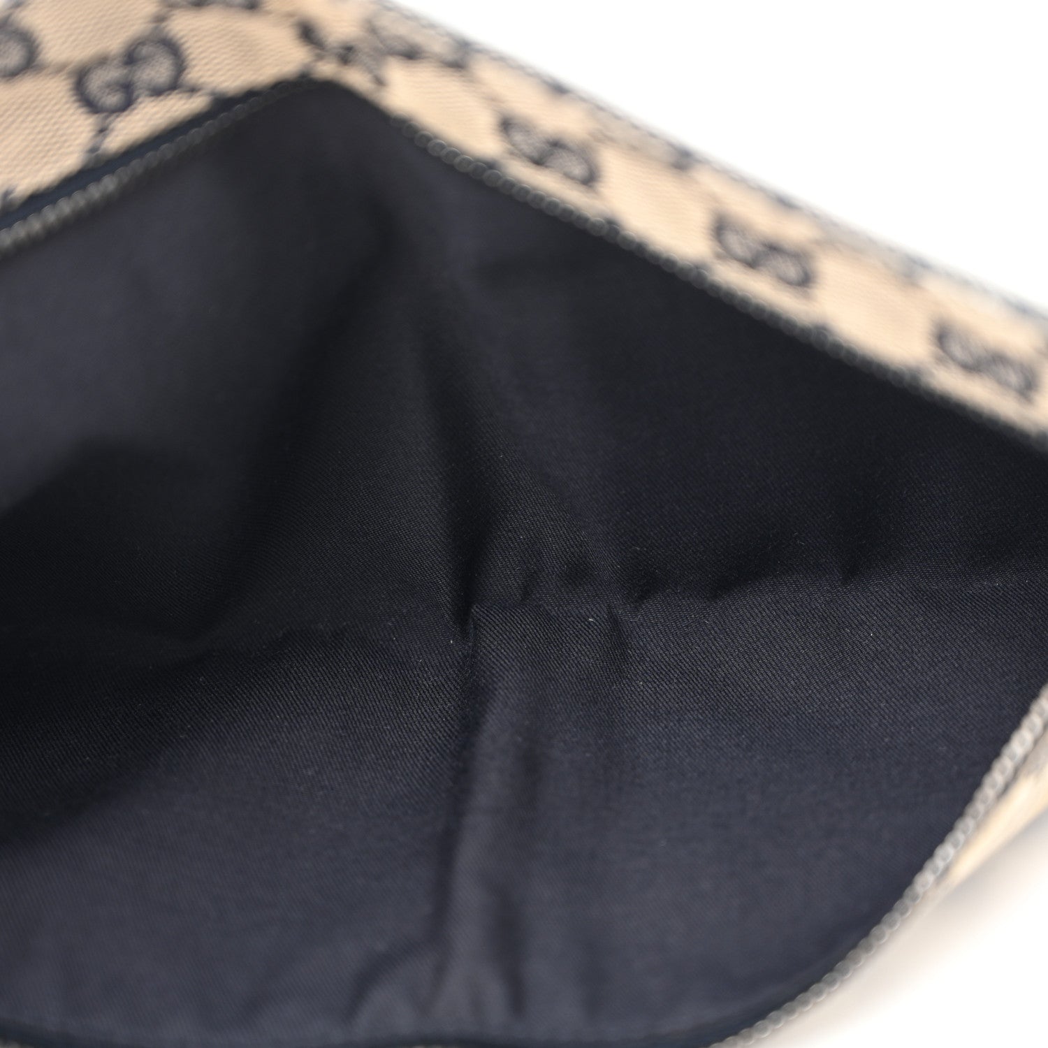 Gucci GG Monogram Web Double Pocket Belt Bag Navy 5 of 14