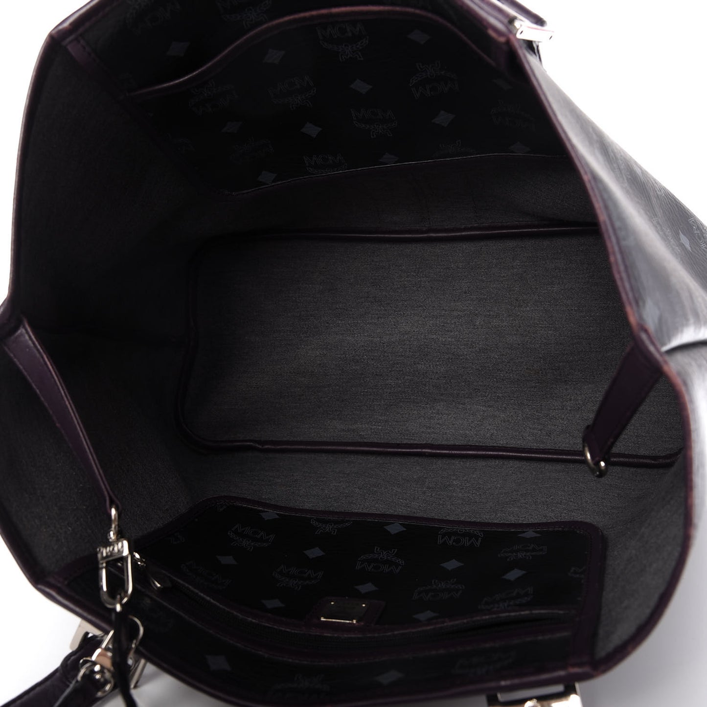 Visetos Striped Munich Lion Tote Black