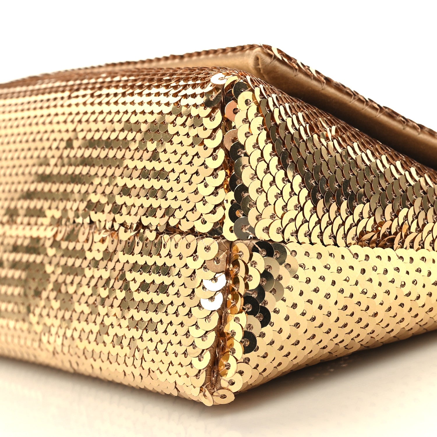 Tom Ford Sequin Mini Label Shoulder Bag Gold 10 of 11