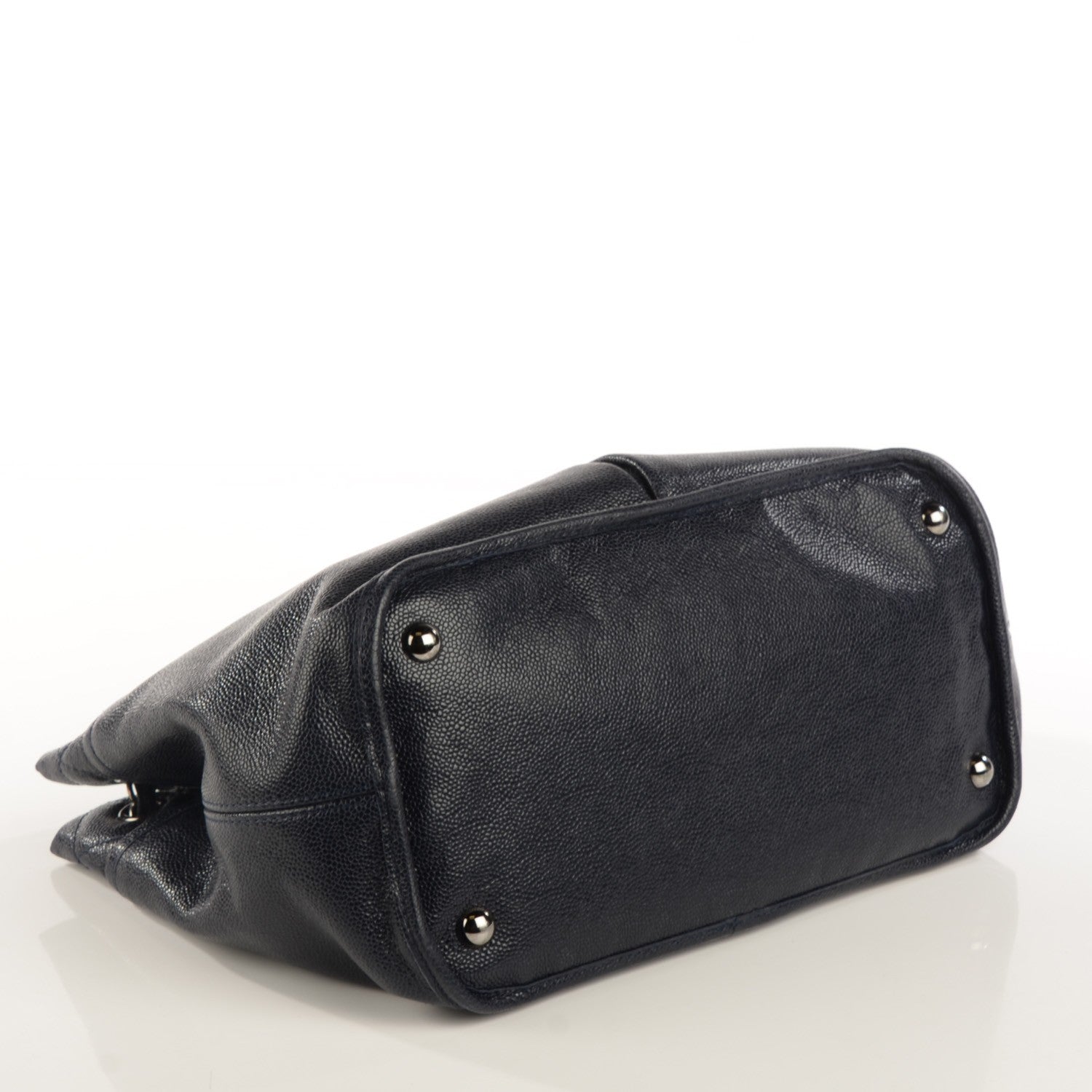 Chanel Caviar Natural Beauty Tote Navy Blue 4 of 7