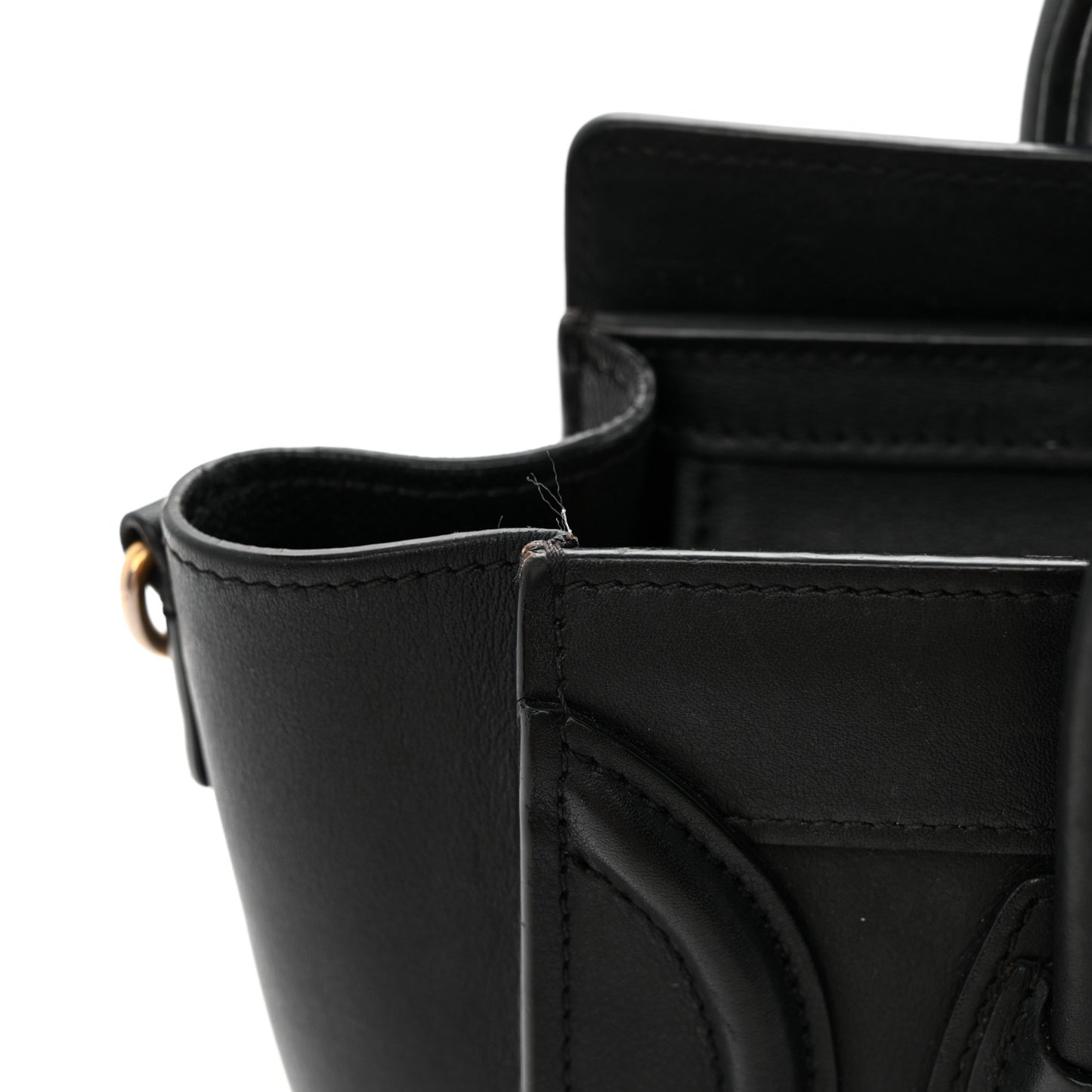 Smooth Calfskin Nano Luggage Black