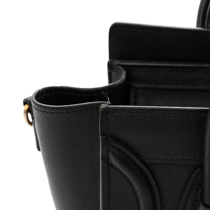 Celine Smooth Calfskin Nano Luggage Black 14 of 17