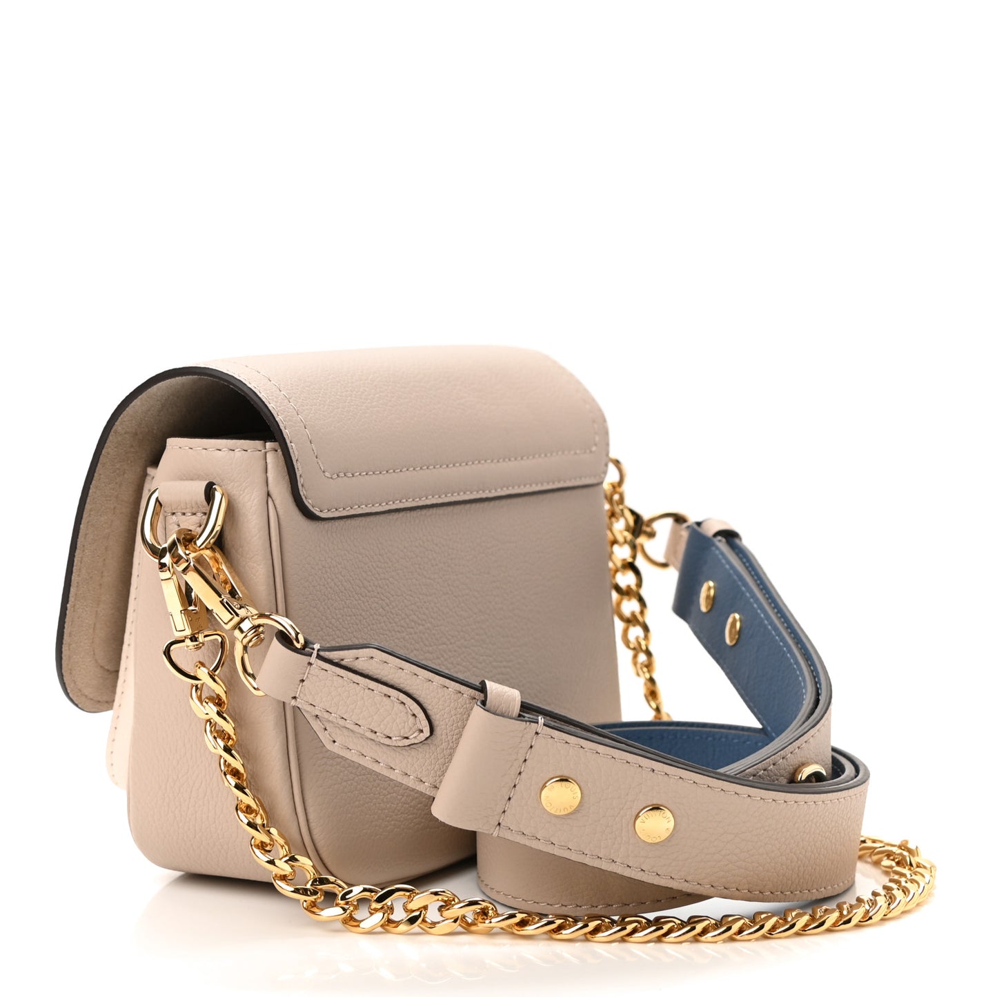 Grained Calfskin Lockme Tender Greige