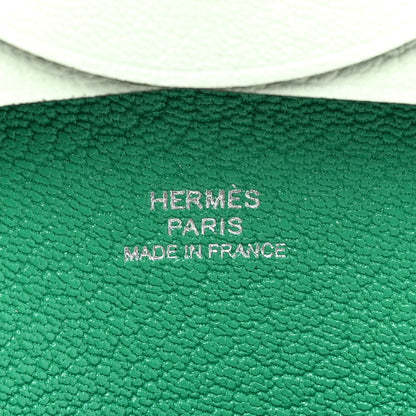 Hermes Chevre Mysore Bastia Verso Coin Purse Vert Fizz Menthe 7 of 10