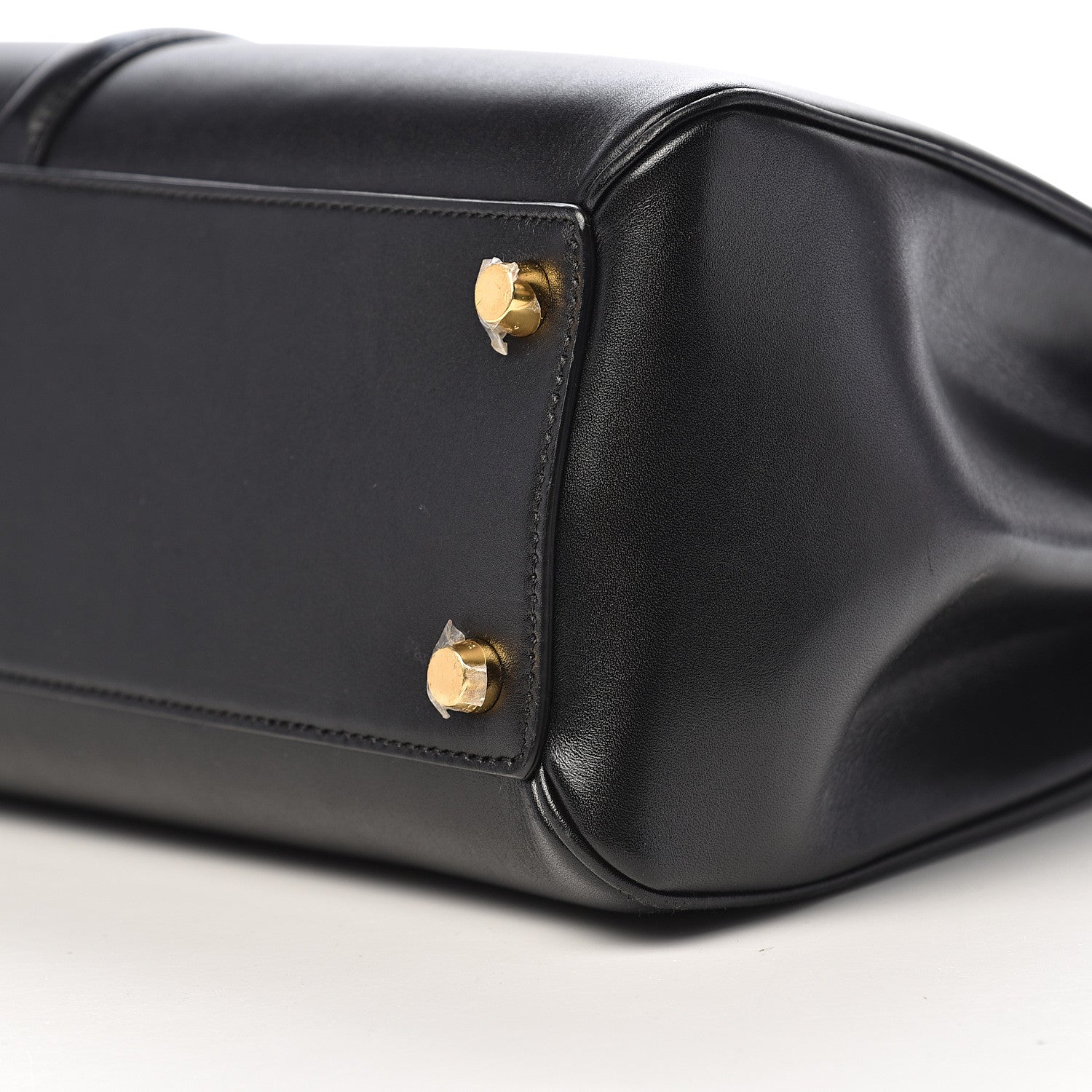 Celine Satinated Calfskin Medium 16 Top Handle Bag Black 8 of 11