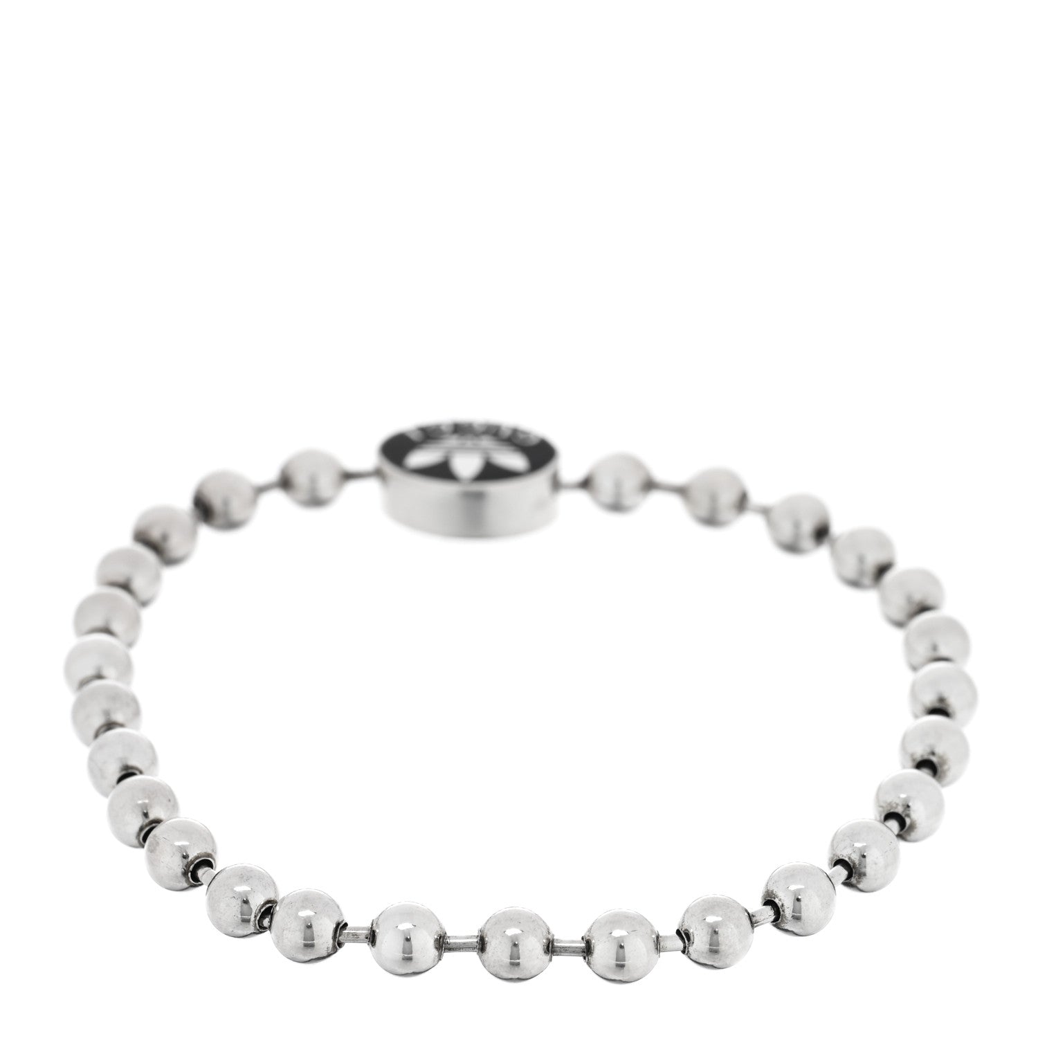 Gucci X ADIDAS Sterling Silver Enamel Bead Bracelet Black 2 of 4