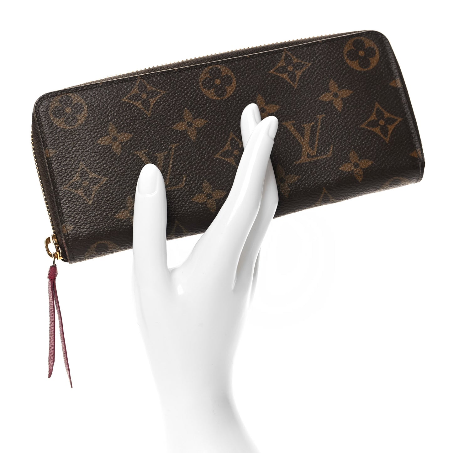 Monogram Clemence Wallet Fuchsia