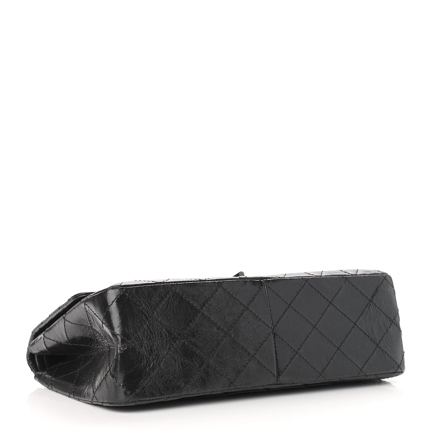 Chanel Glazed Aged Calfskin Quilted 2.55 Reissue 227 Flap So Black 4 of 11