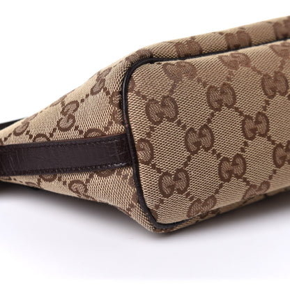 Gucci Monogram Web Boat Pochette Brown 9 of 10