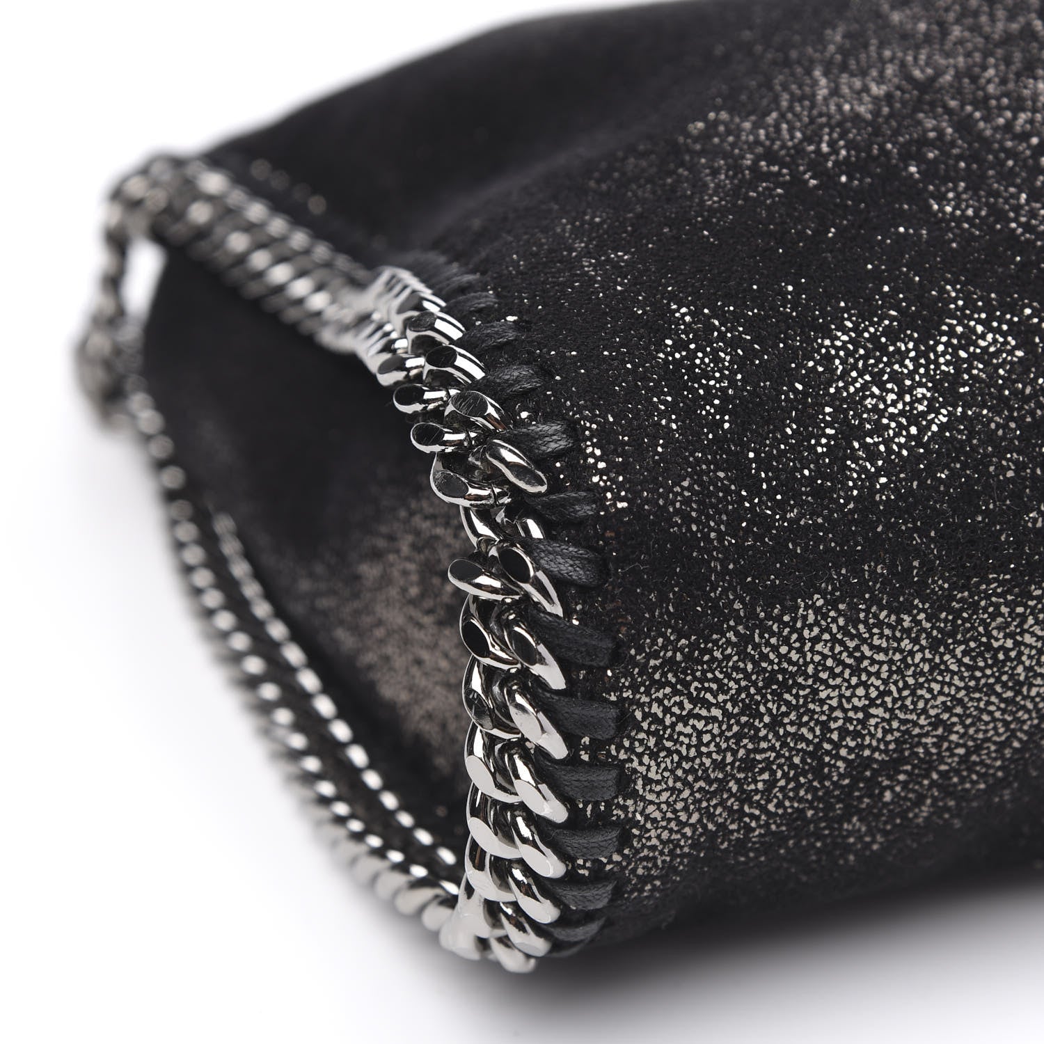 Stella McCartney Chamois Shiny Dotted Falabella Fold Over Tote Ruthenium 8 of 10