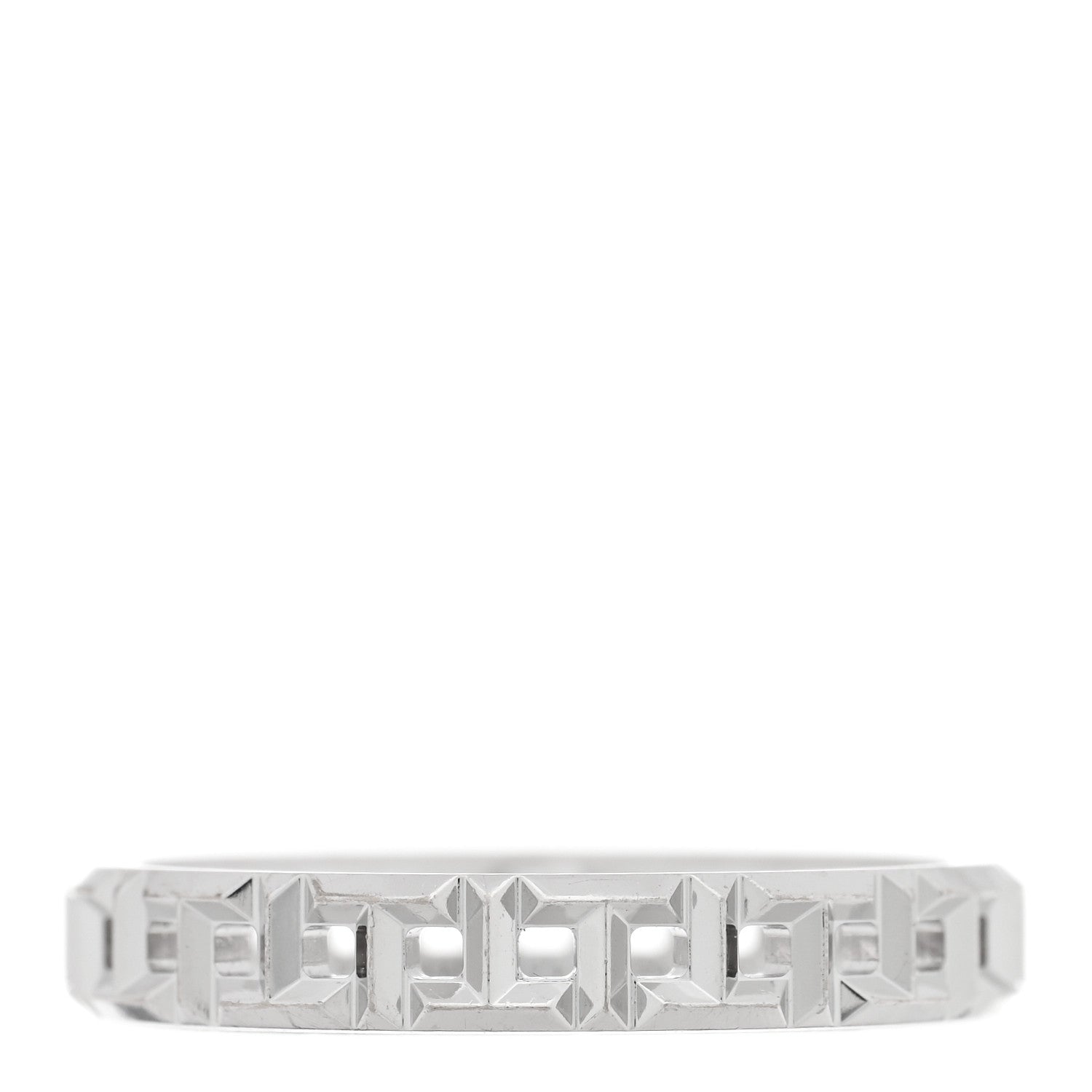 Tiffany 18K White Gold Narrow T True Band Ring 57 8 1 of 5