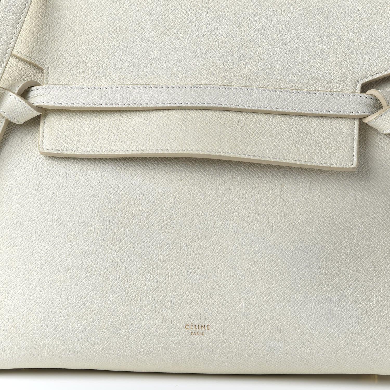 Celine Grained Calfskin Mini Belt Bag White 9 of 9
