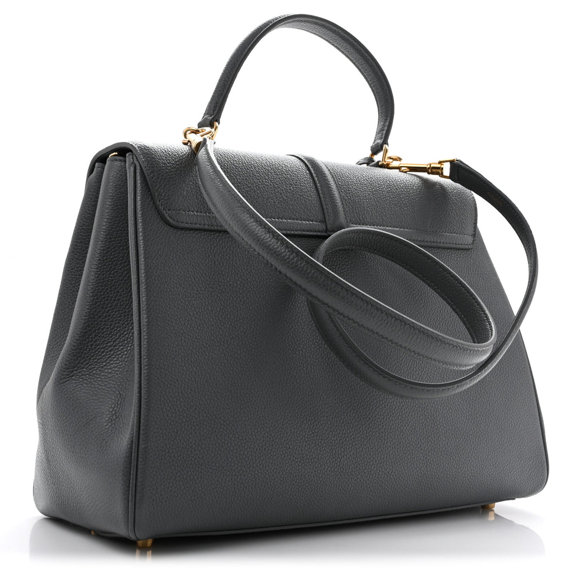 Grained Calfskin Classique 16 Top Handle Bag Cloud
