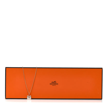 Hermes 18K Rose Gold Diamond Kelly Amulettes Pendant Necklace 6 of 6