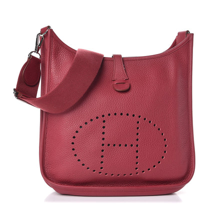 Hermes Taurillon Clemence Evelyne III PM Rubis 1 of 9
